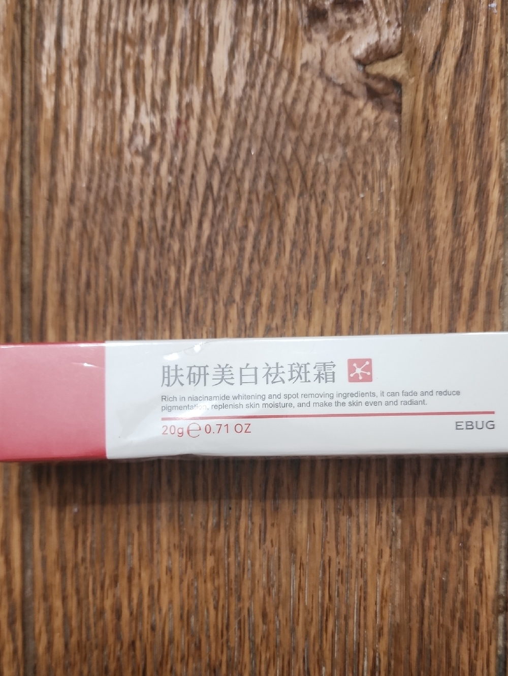 EBUG Skin Cream in White and Pink Box